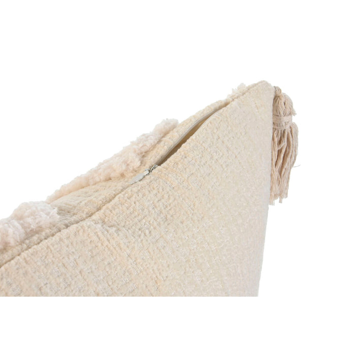 Pernă Home ESPRIT Alb Ciucuri Boho 45 x 15 x 45 cm