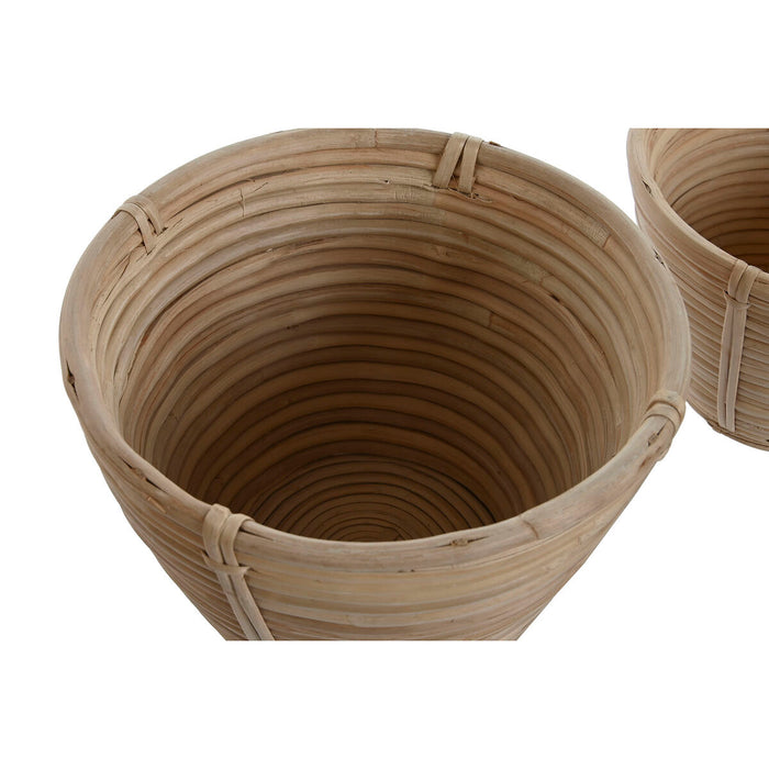 Set de jardiniere Home ESPRIT Ratan 25 x 25 x 20 cm