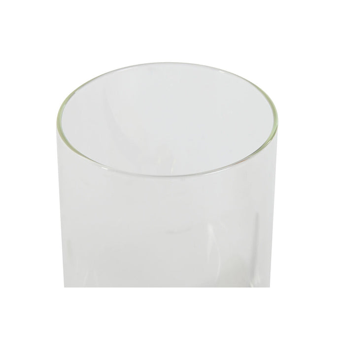 Set de 2 tuburi Home ESPRIT Auriu* Natural Bambus Sticlă borosilicată 24 x 12 x 18,5 cm
