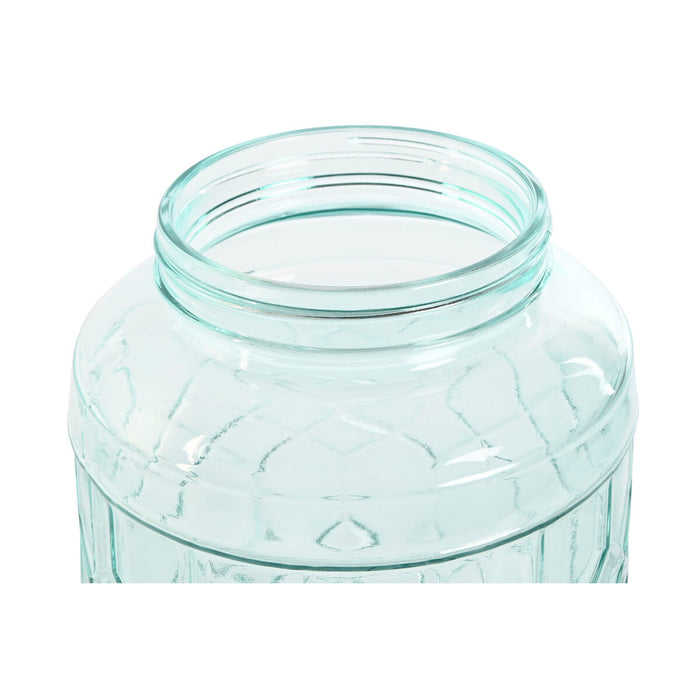 Dispenser de Apă Home ESPRIT Albastru Oțel inoxidabil Geam 3,6 L 16 x 21 x 26 cm