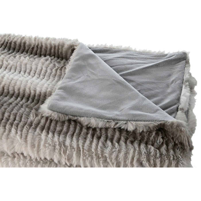 Pătură Home ESPRIT Gri 130 x 170 x 0,5 cm