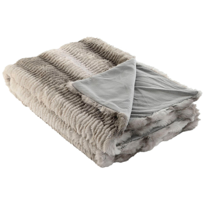 Pătură Home ESPRIT Gri 130 x 170 x 0,5 cm