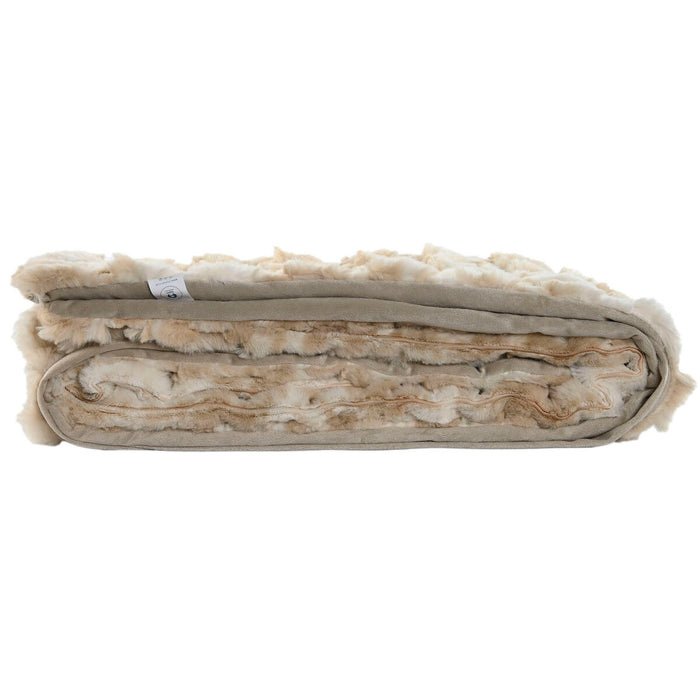 Pătură Home ESPRIT Bej Maro Deschis 130 x 170 x 0,5 cm