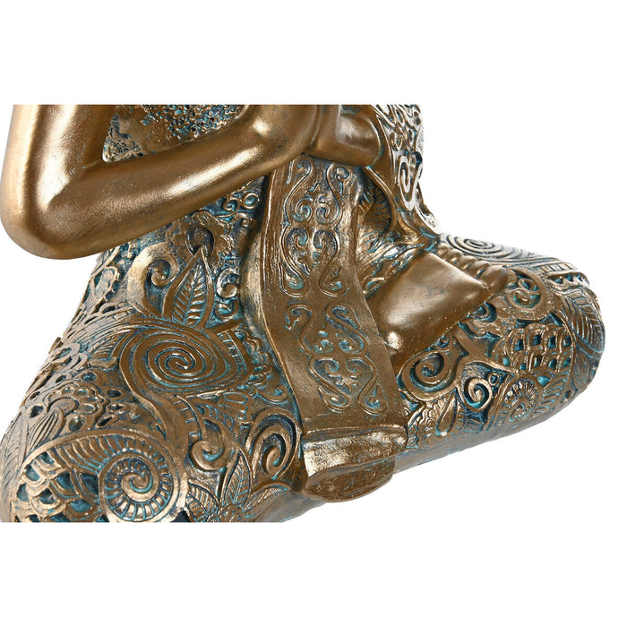 Figură Decorativă Home ESPRIT Auriu* Buda Oriental 29 x 16 x 37 cm
