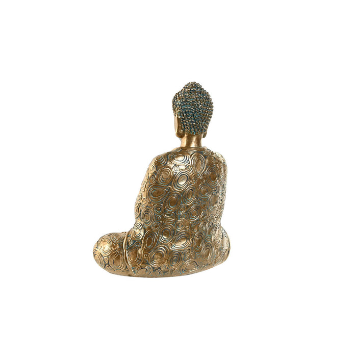 Figură Decorativă Home ESPRIT Auriu* Buda Oriental 20 x 12 x 24,3 cm