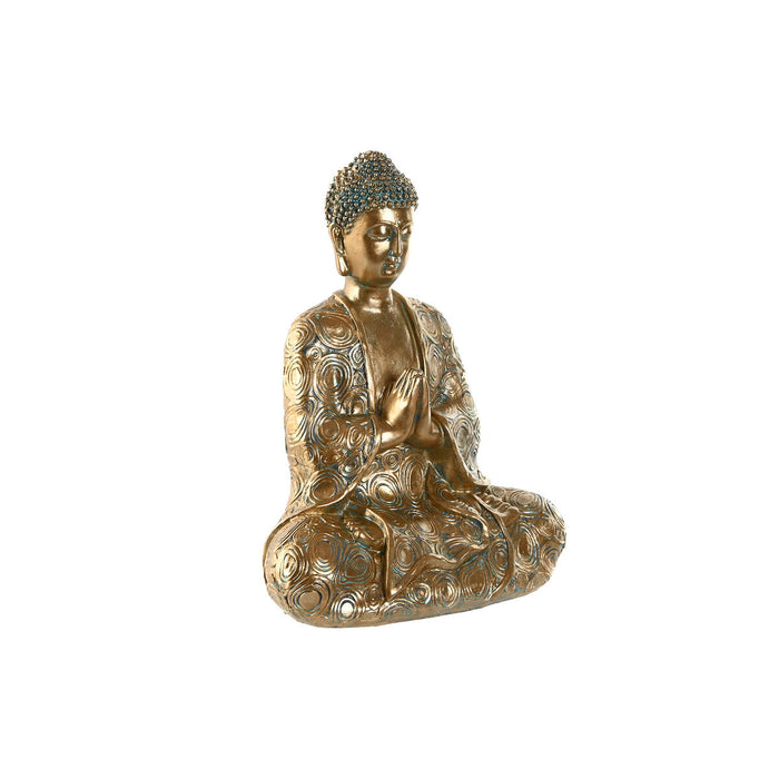 Figură Decorativă Home ESPRIT Auriu* Buda Oriental 20 x 12 x 24,3 cm