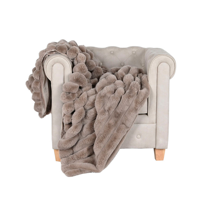Pătură Home ESPRIT Bej 130 x 170 cm