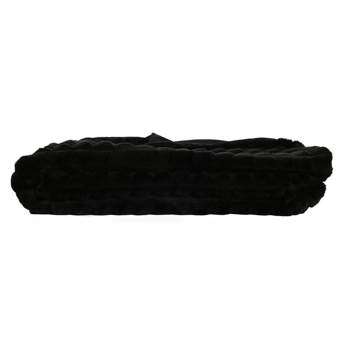 Pătură Home ESPRIT Negru 130 x 170 cm