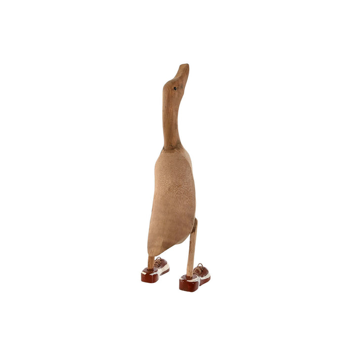 Figură Decorativă Home ESPRIT Alb Roșu Natural Rață 14 x 28 x 43 cm (2 Unități)