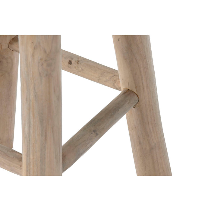 Taburet Home ESPRIT Bej Natural Tec Fibră 32 x 32 x 75 cm