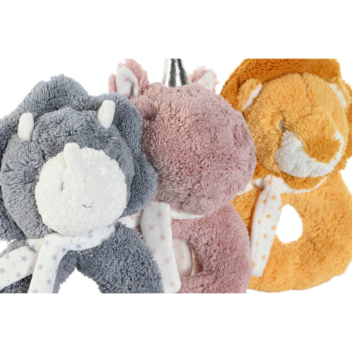 Jucărie de Pluș Home ESPRIT Galben Albastru Roz Infantil 13 x 5 x 17 cm (3 Unități)