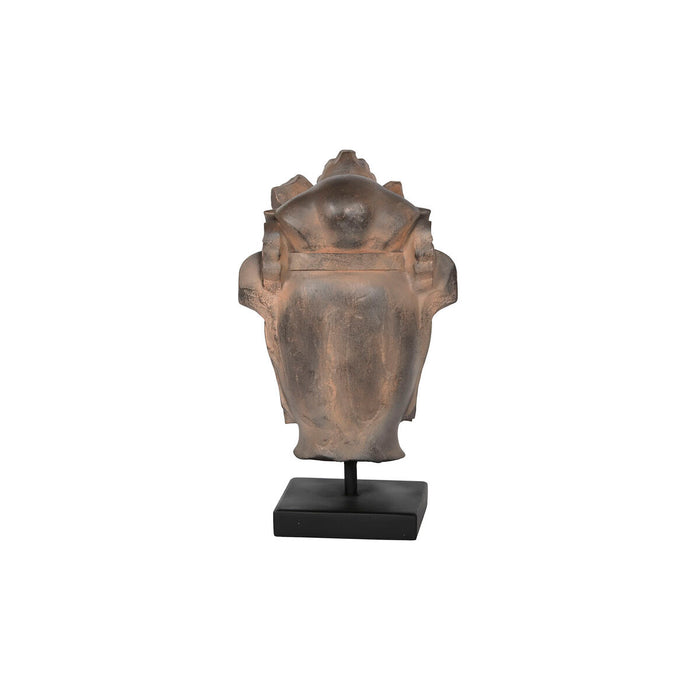 Figură Decorativă Home ESPRIT Maro Negru Buda Oriental 15 x 18 x 38 cm