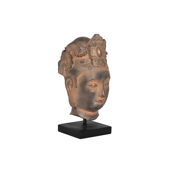 Figură Decorativă Home ESPRIT Maro Negru Buda Oriental 15 x 18 x 38 cm