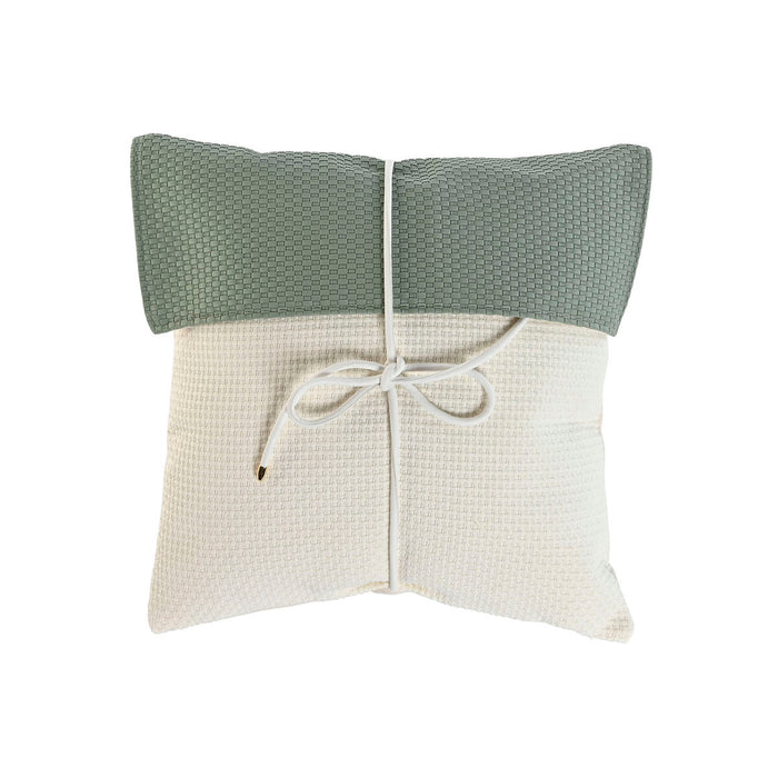 Pernă Home ESPRIT Alb Verde 45 x 10 x 45 cm