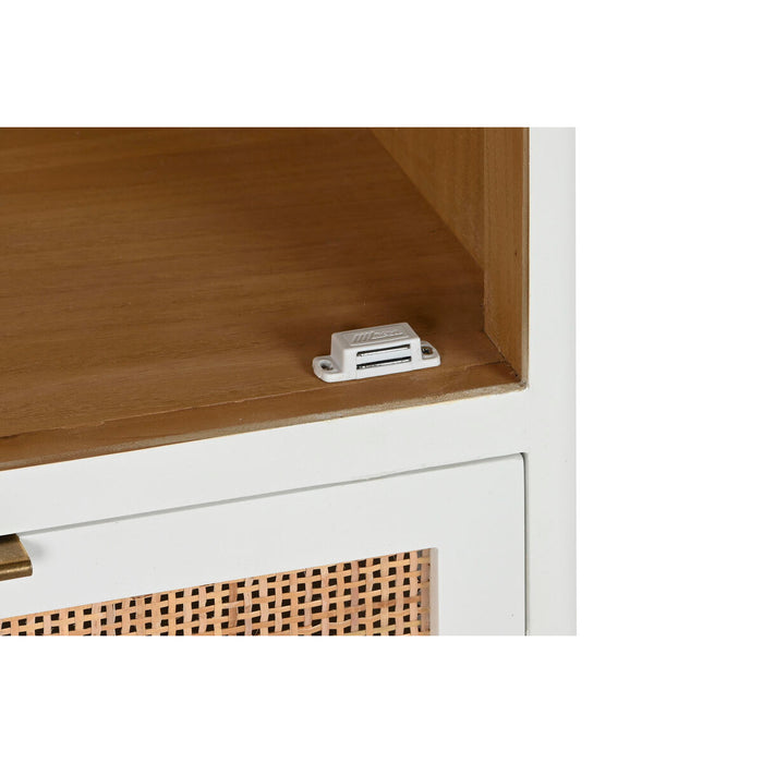 Raft Home ESPRIT Alb Ratan Lemn de paulownia 48 x 29 x 161 cm