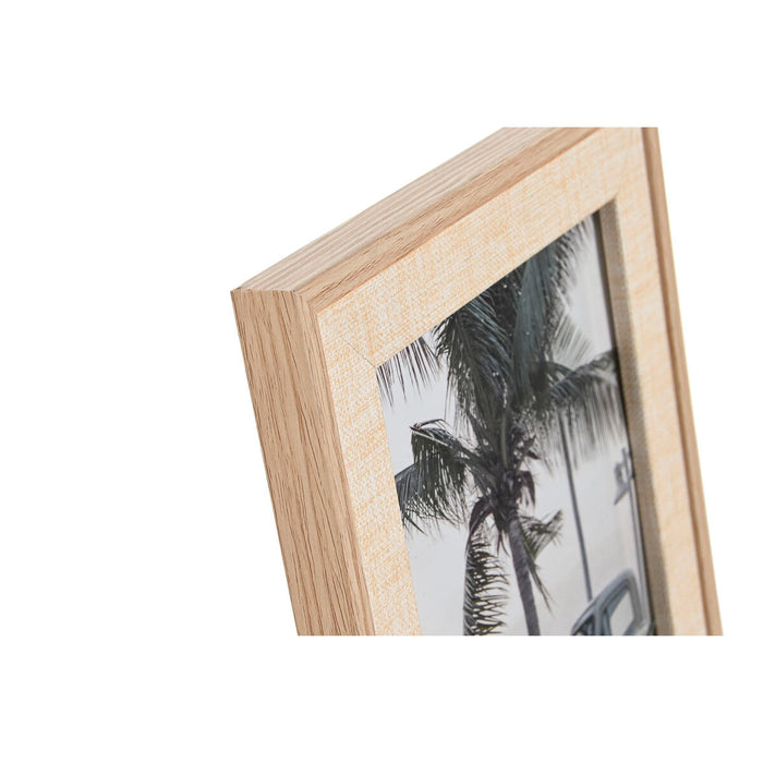 Ramă Foto Home ESPRIT Natural Geam Lemn MDF Romantic 20 x 1,8 x 25 cm