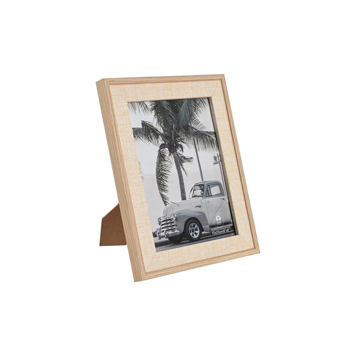 Ramă Foto Home ESPRIT Natural Geam Lemn MDF Romantic 20 x 1,8 x 25 cm