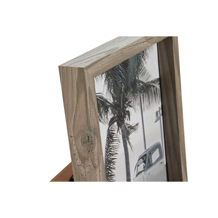 Ramă Foto Home ESPRIT Gri Geam Lemn MDF Romantic 16,5 x 2,5 x 21,5 cm