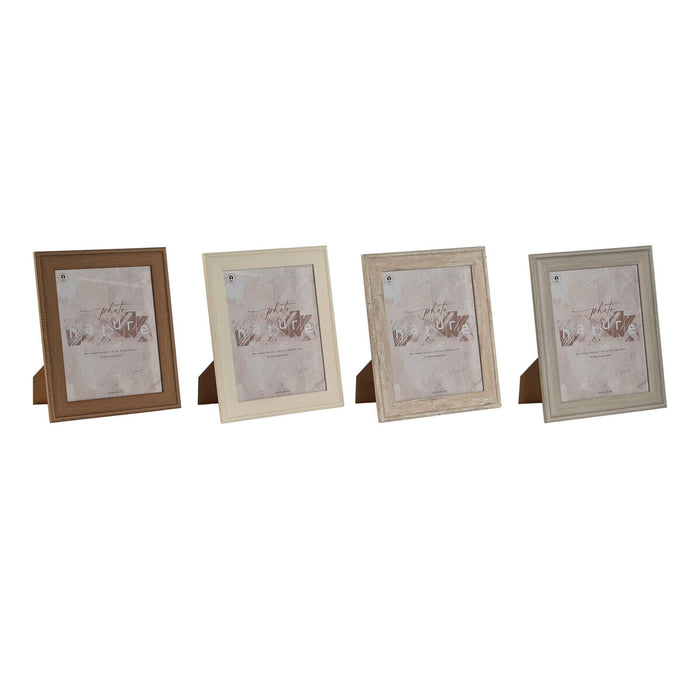 Ramă Foto Home ESPRIT Maro Bej Crem Natural Geam polistiren 26,2 x 1,6 x 31,2 cm