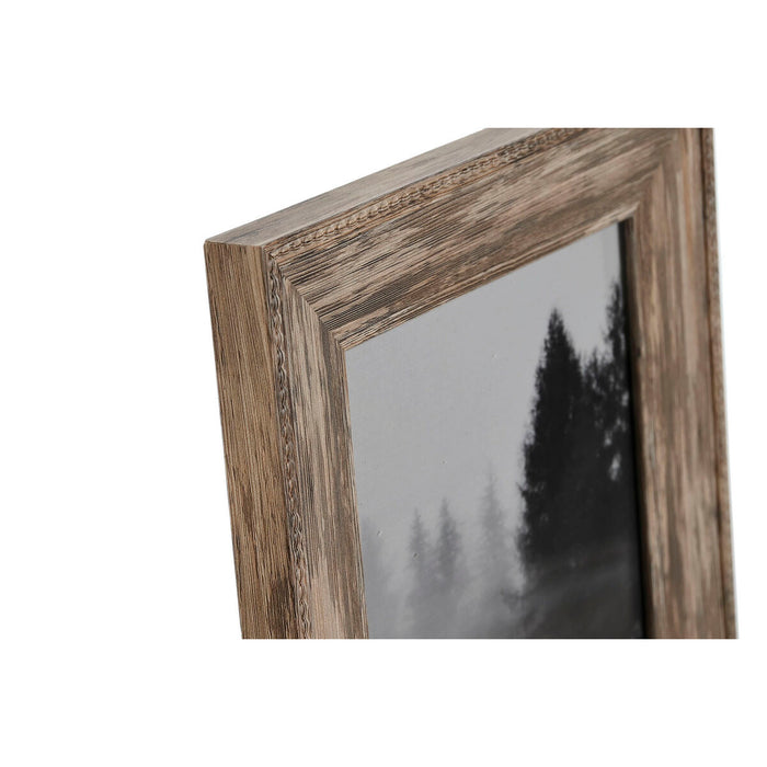 Ramă Foto Home ESPRIT Natural Geam polistiren Munte 17,5 x 1,5 x 22,6 cm