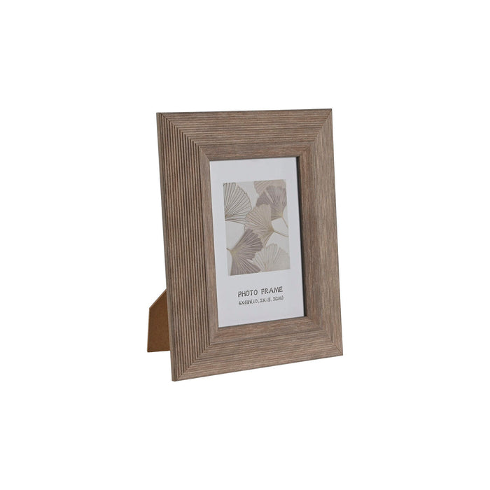 Ramă Foto Home ESPRIT Natural Aluminiu Geam polistiren 16,4 x 1,8 x 21,4 cm