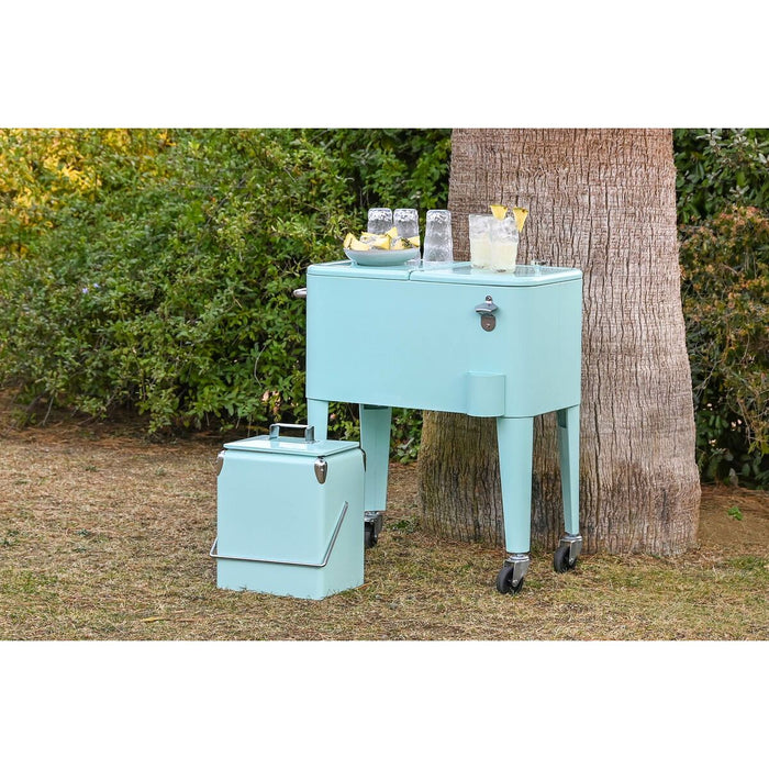 Frigider Portabil Home ESPRIT Verde Oțel polipropilenă 56 L 74 x 43 x 80 cm