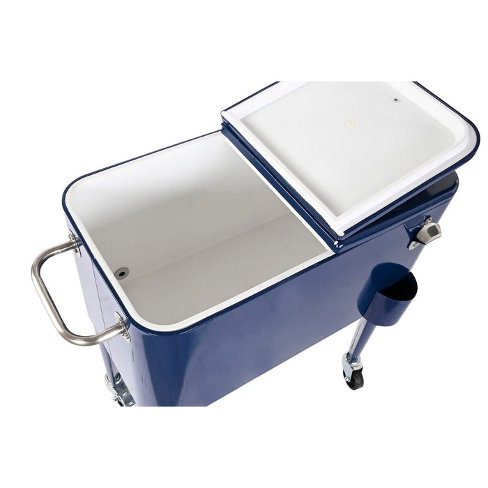 Frigider Portabil Home ESPRIT Bleumarin Oțel polipropilenă 56 L 74 x 43 x 80 cm