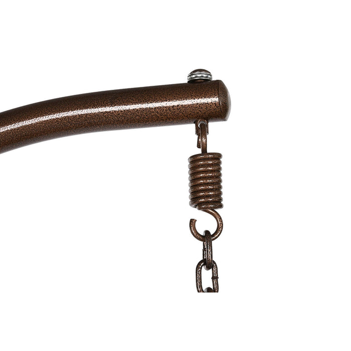 Fotoliu de grădină suspendat Home ESPRIT Maro închis Maro Deschis Aluminiu ratan sintetic 130 x 61 x 117 cm