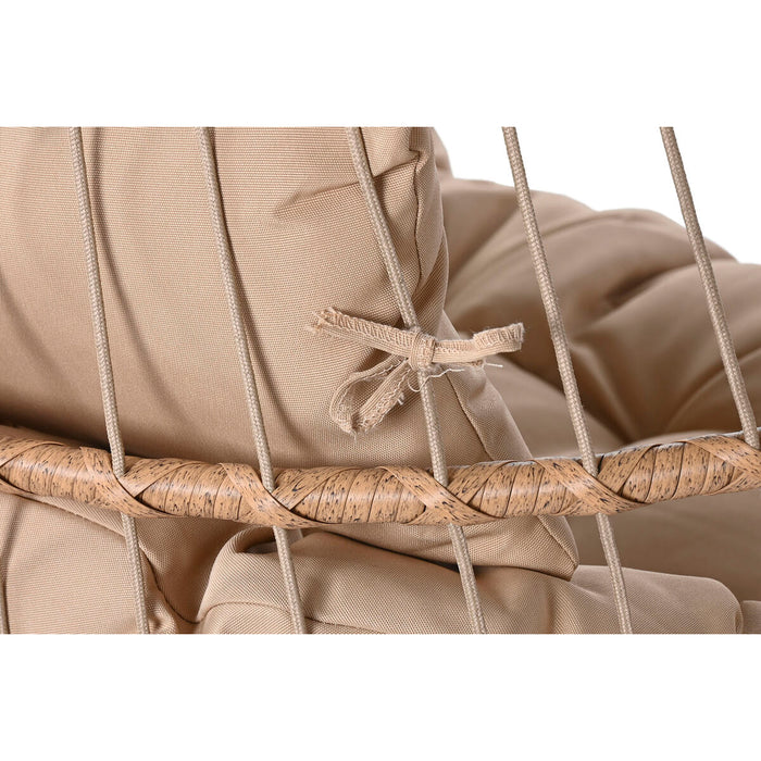 Fotoliu de grădină suspendat Home ESPRIT Maro închis Maro Deschis Aluminiu ratan sintetic 130 x 61 x 117 cm