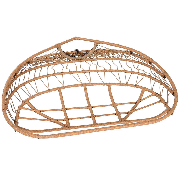 Fotoliu de grădină suspendat Home ESPRIT Maro închis Maro Deschis Aluminiu ratan sintetic 130 x 61 x 117 cm
