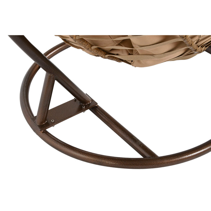 Fotoliu de grădină suspendat Home ESPRIT Maro închis Maro Deschis Aluminiu ratan sintetic 107 x 105 x 108 cm