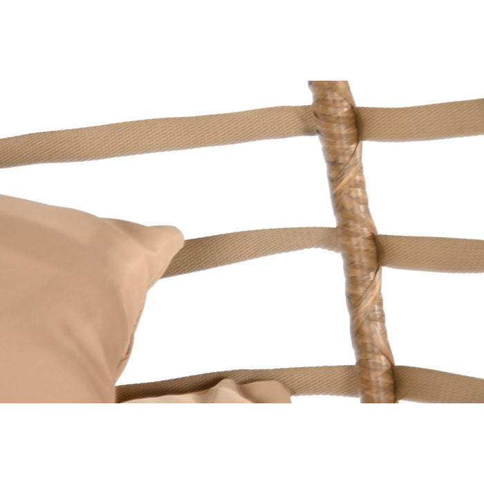 Fotoliu de grădină suspendat Home ESPRIT Maro închis Maro Deschis Aluminiu ratan sintetic 107 x 105 x 108 cm