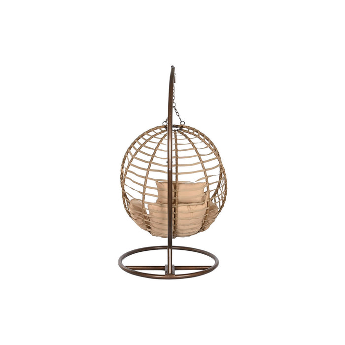 Fotoliu de grădină suspendat Home ESPRIT Maro închis Maro Deschis Aluminiu ratan sintetic 107 x 105 x 108 cm
