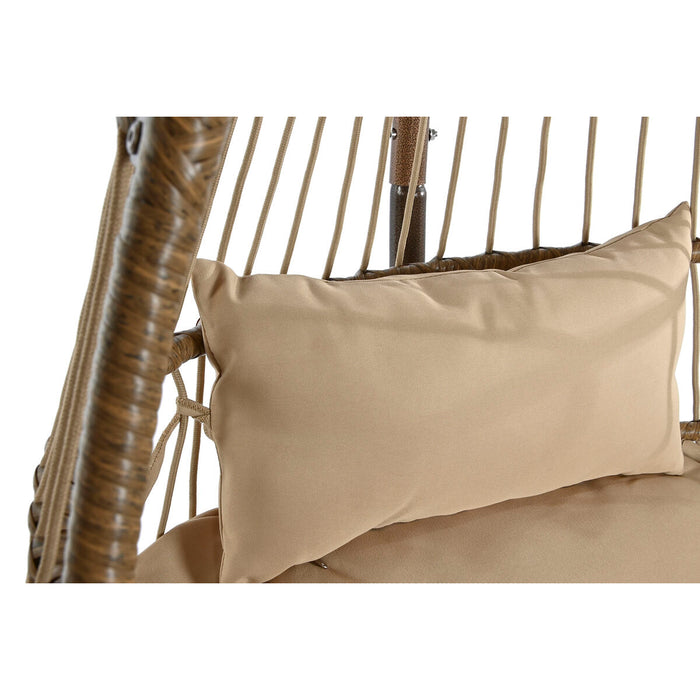 Fotoliu de grădină suspendat Home ESPRIT Maro închis Maro Deschis Aluminiu ratan sintetic 92 x 66 x 119 cm