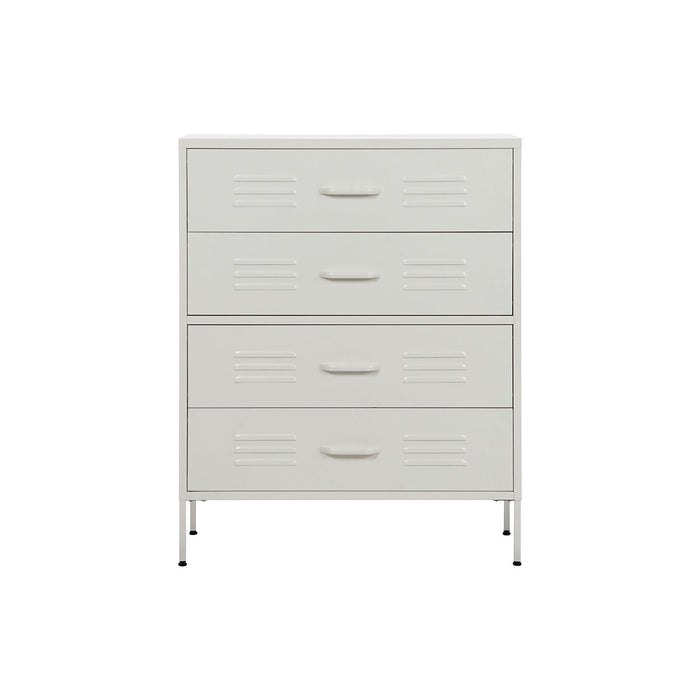 Dulap cu Sertare Home ESPRIT Alb Metal Vintage 80 x 35 x 102 cm