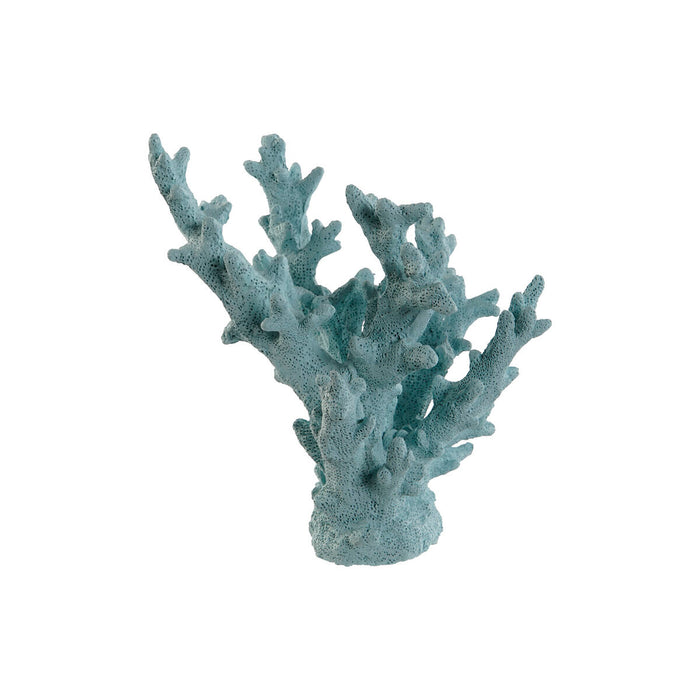 Figură Decorativă Home ESPRIT Albastru Alb Coral Mediterană 21,5 x 18 x 21,5 cm