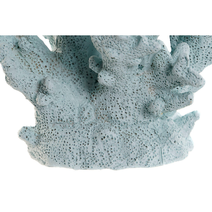 Figură Decorativă Home ESPRIT Albastru Alb Coral Mediterană 21,5 x 18 x 21,5 cm