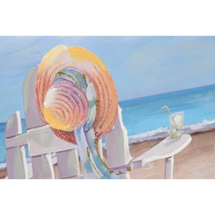 Tablou Home ESPRIT Hamac Mediterană 120 x 3 x 60 cm (2 Unități)