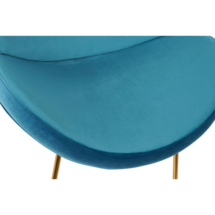 Scaun de Sufragerie Home ESPRIT Albastru Auriu* 63 x 57 x 73 cm