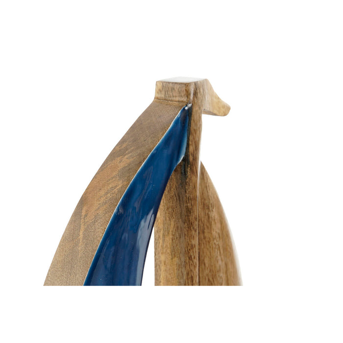 Figură Decorativă Home ESPRIT Albastru Natural Mediterană 17 x 2,5 x 25 cm