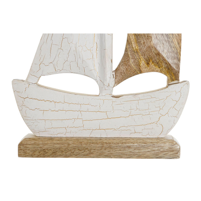 Figură Decorativă Home ESPRIT Alb Natural Mediterană 23 x 5 x 50 cm