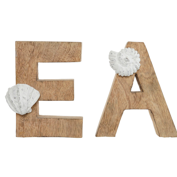 Figură Decorativă Home ESPRIT Sea Alb Natural Mediterană 47 x 8 x 24,5 cm