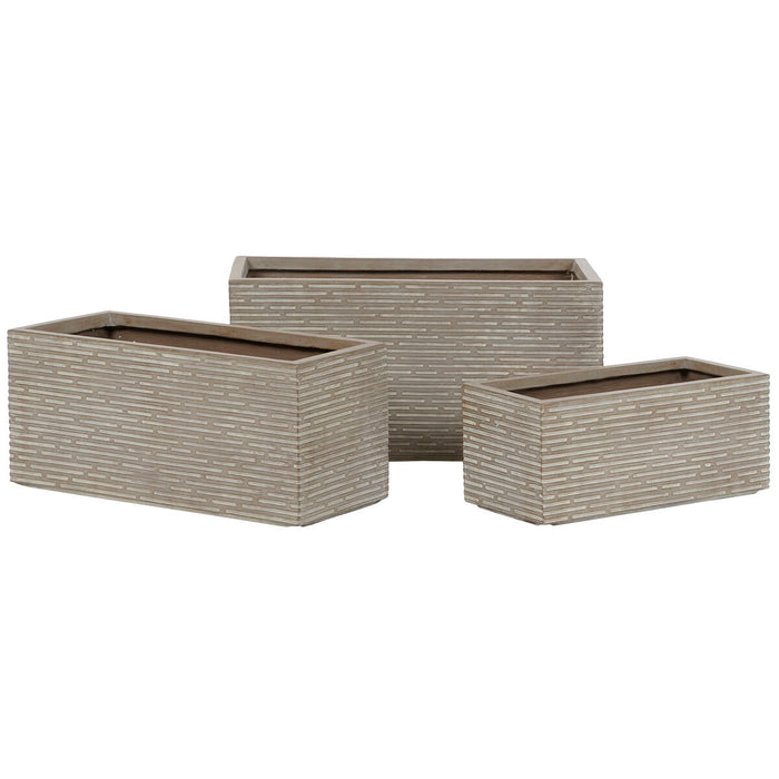 Ghiveci grădină Home ESPRIT Bej Magneziu 74,5 x 37,5 x 37,5 cm