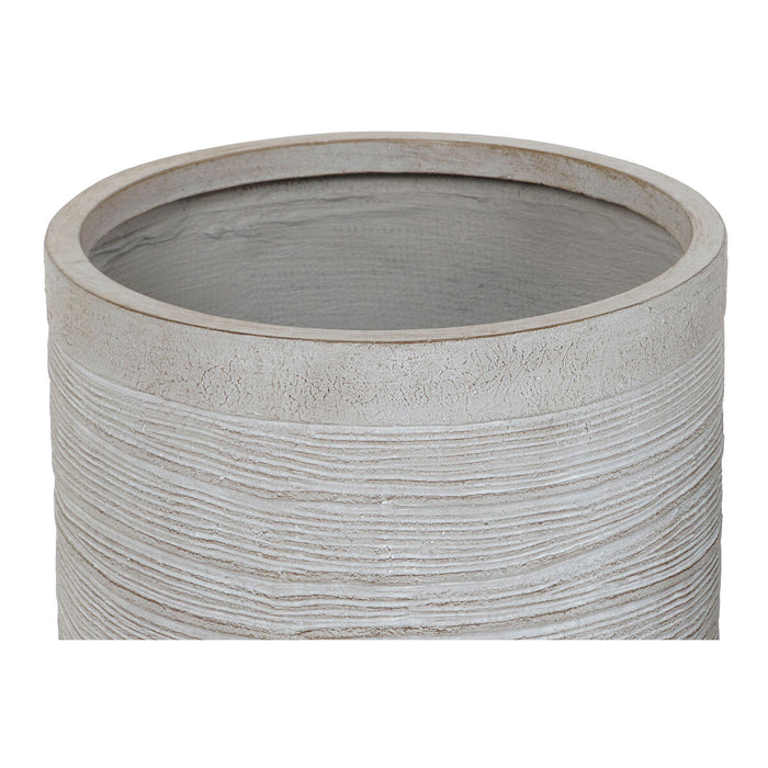 Set de jardiniere Home ESPRIT Bej Fibră de Sticlă Magneziu 44,5 x 44,5 x 44 cm (3 Unități)
