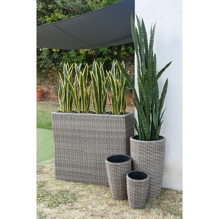 Set de jardiniere Home ESPRIT polipropilenă Ratan 37 x 37 x 60 cm