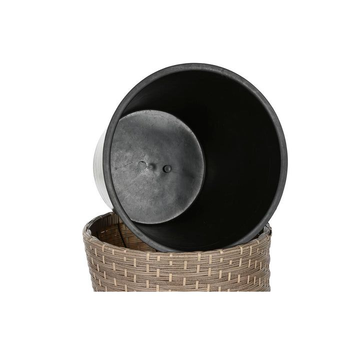 Set de jardiniere Home ESPRIT polipropilenă Ratan 40 x 40 x 45 cm