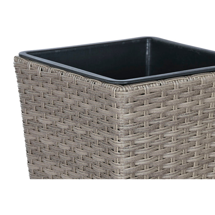 Set de jardiniere Home ESPRIT polipropilenă Ratan 31 x 31 x 61 cm