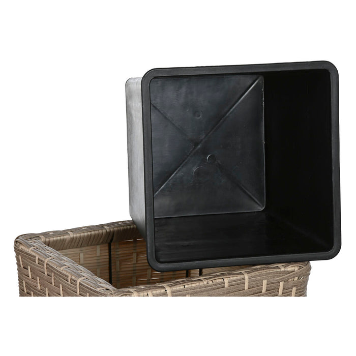 Set de jardiniere Home ESPRIT polipropilenă Ratan 40 x 40 x 36 cm