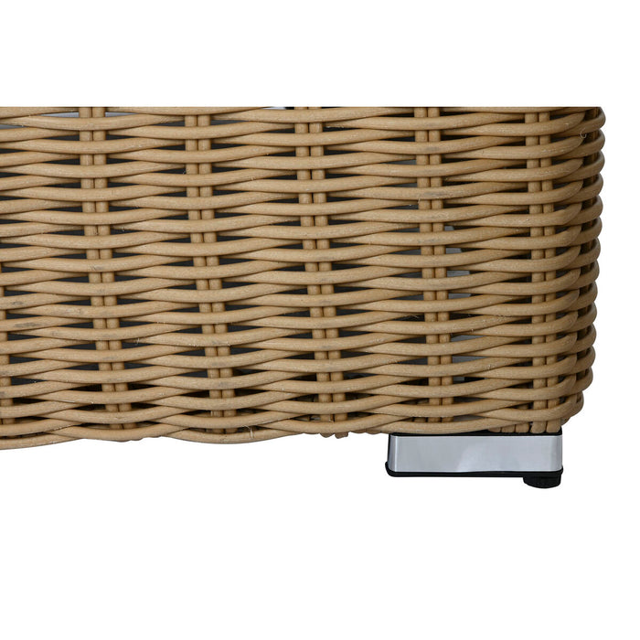 Set de Canapea și Masă Home ESPRIT Geam ratan sintetic 248 x 85 x 80 cm