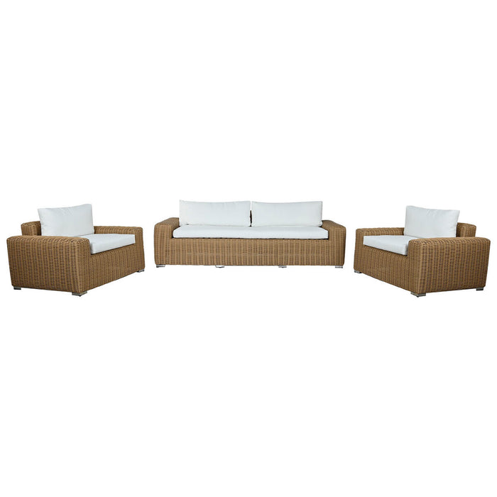 Set de Canapea și Masă Home ESPRIT Geam ratan sintetic 248 x 85 x 80 cm
